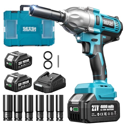 SEESII 1/2-Inch Impact Wrench, 665 ft-lbs