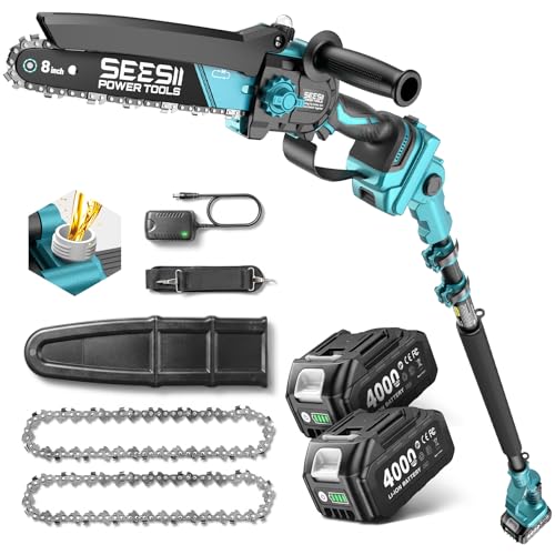 SEESII 8-Inch 2-in-1 Pole Saw, brushless